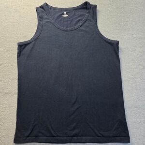 Tank Top Sleeveless Mens XL Navy Athletic Casual Undershirt Crew Neck Lapasa